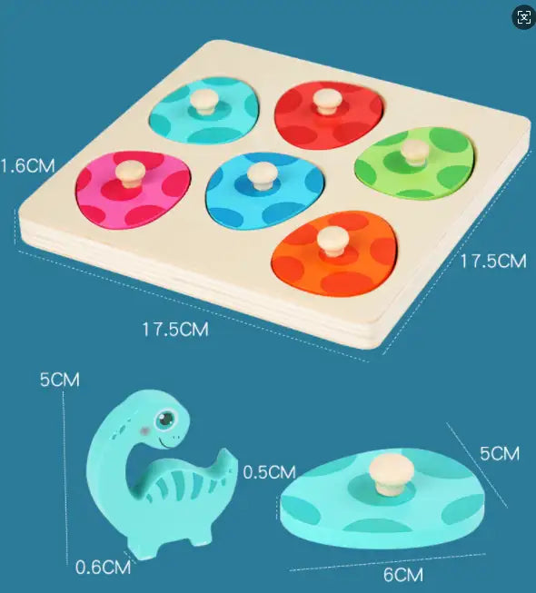 Wooden Egg Matching Toy - Dinosaur Theme for kids and family play, image 5
