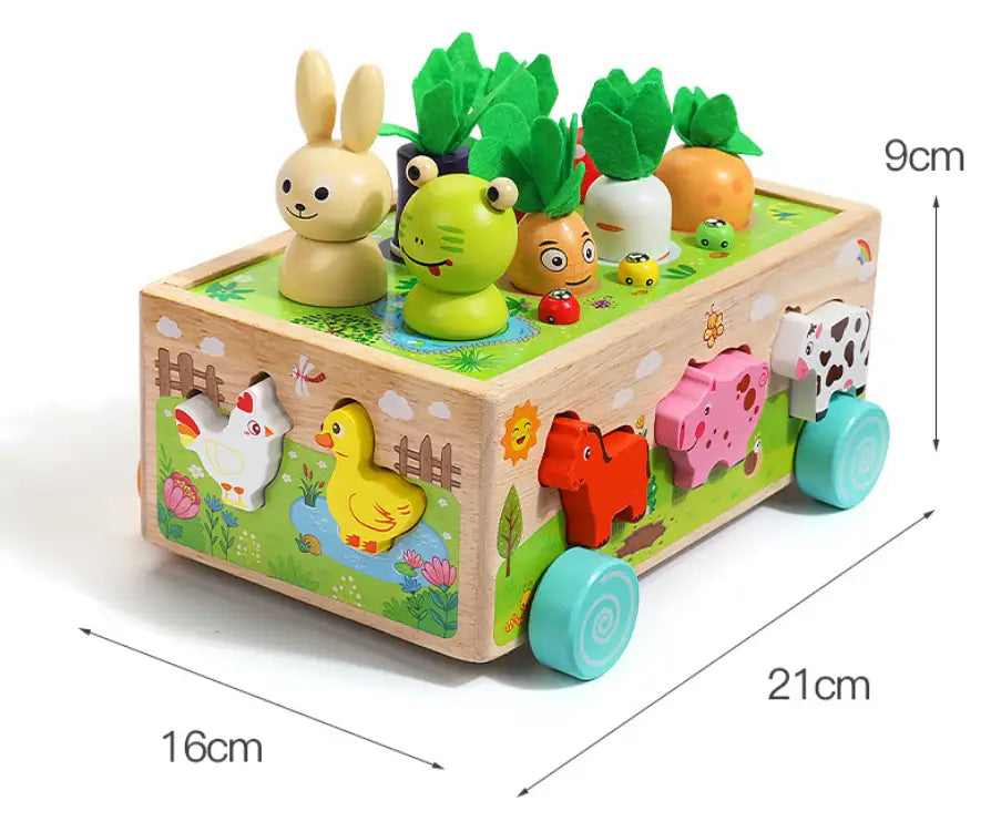 Wooden Carrot Sorting Toy for kids and family play, image 9