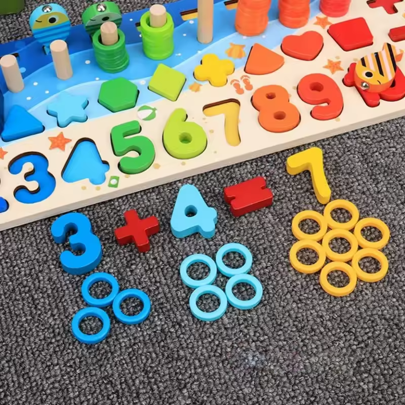 Wooden Counting Board for kids and family play, image 7