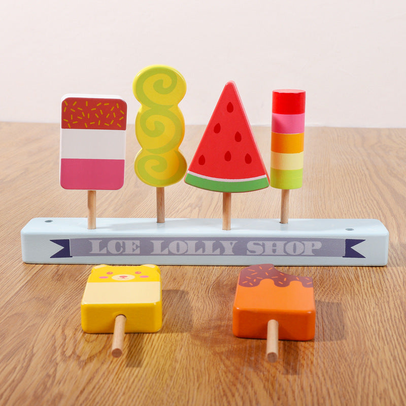 Wooden Ice Cream Play Set - Classic Set for kids and family play, image 1