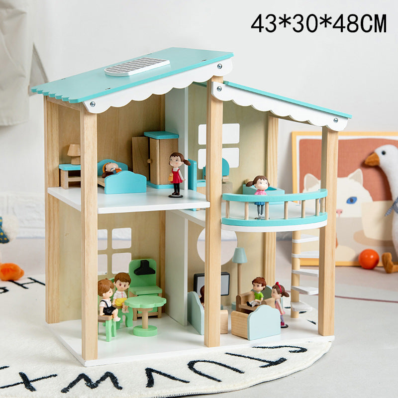 Wooden Dollhouse - Open Design for kids and family play, image 2