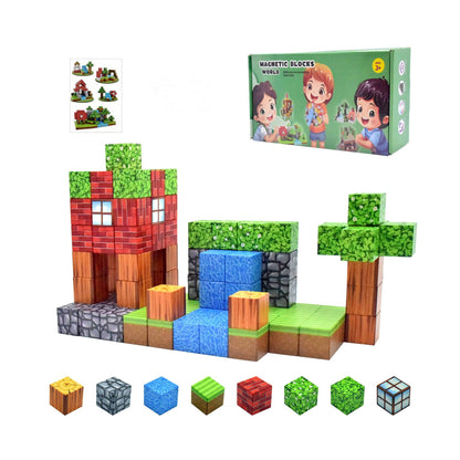 Magnetic Building Blocks Set - Blocks 14 for kids and family play, image 1