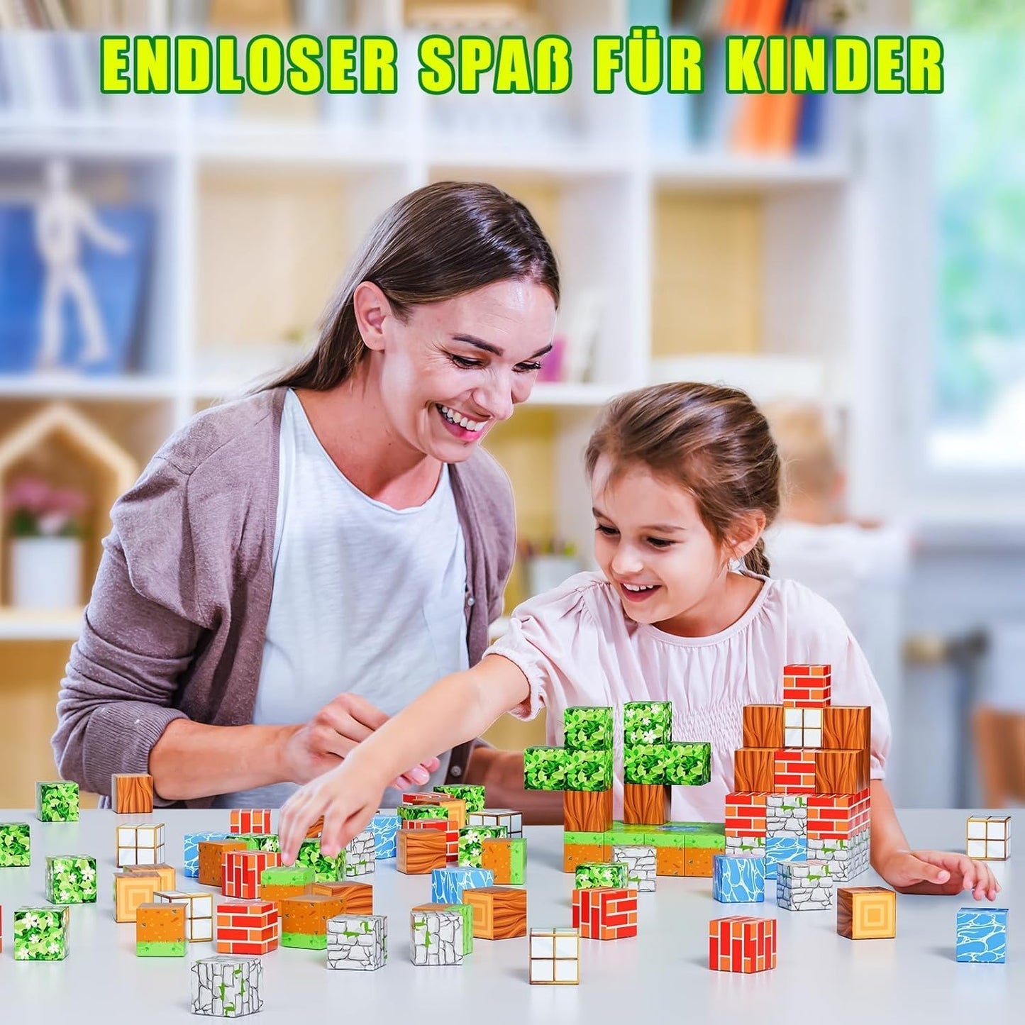 Magnetic Building Blocks Set - Blocks 14 for kids and family play, image 5