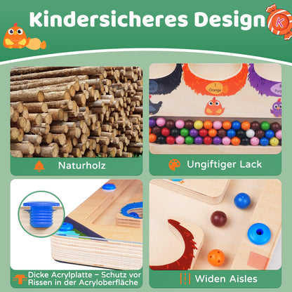 Magnetic Wooden Maze Toy for kids and family play, image 7