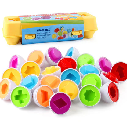 Wooden Egg Matching Toy for kids and family play, image 3