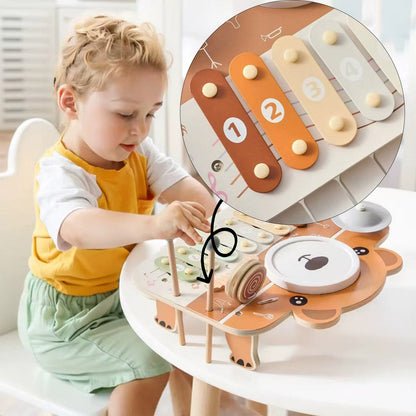 6-in-1 Wooden Music Activity Toy - Activity Set for kids and family play, image 6