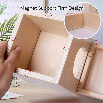 5-in-1 Wooden Activity Cube for kids and family play, image 6