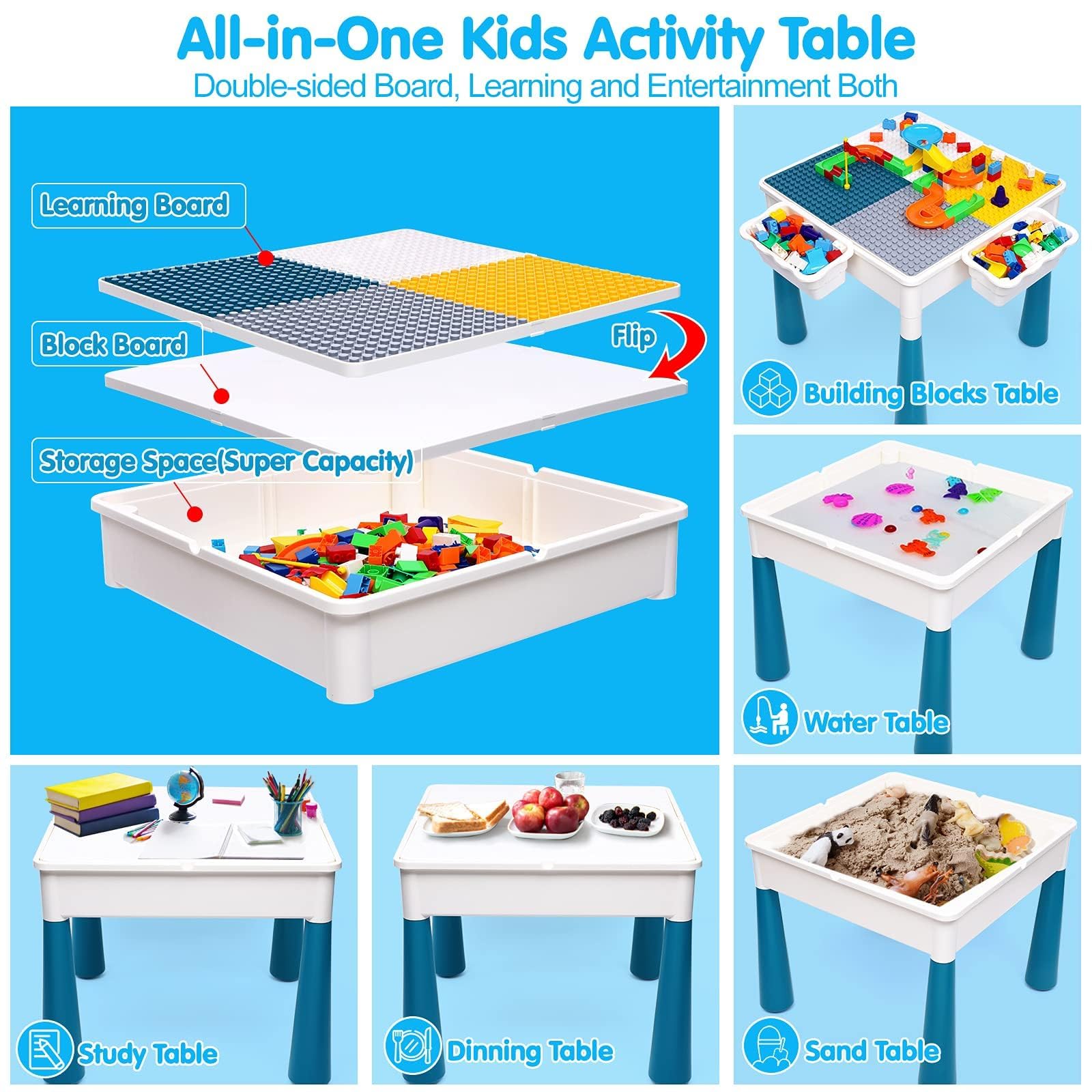 Kids Activity Table for kids and family play, image 8