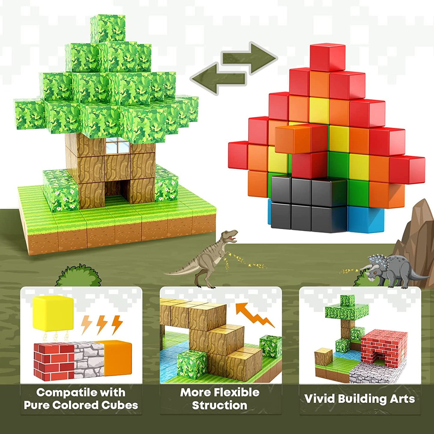 Magnetic Building Blocks Set - Premium Set for kids and family play, image 5