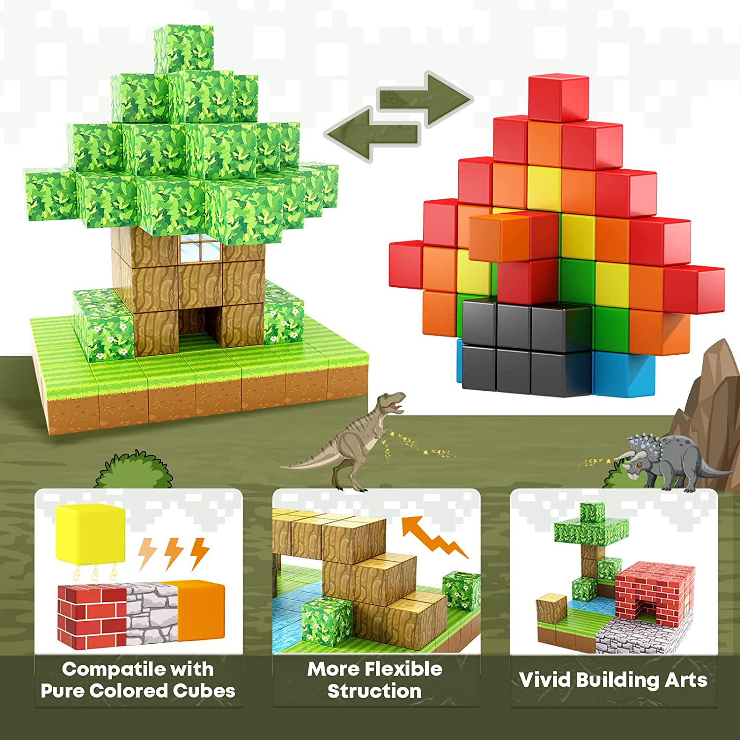 Magnetic Building Blocks Set - Premium Set for kids and family play, image 5