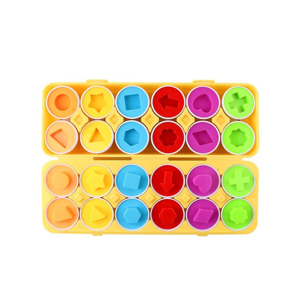 Wooden Egg Matching Toy for kids and family play, image 1