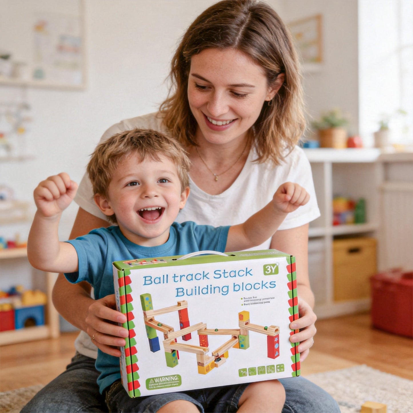Marble Run Building Set - 52 Pieces for kids and family play, image 4