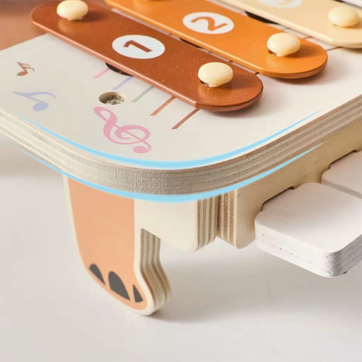 6-in-1 Wooden Music Activity Toy - Activity Set for kids and family play, image 7