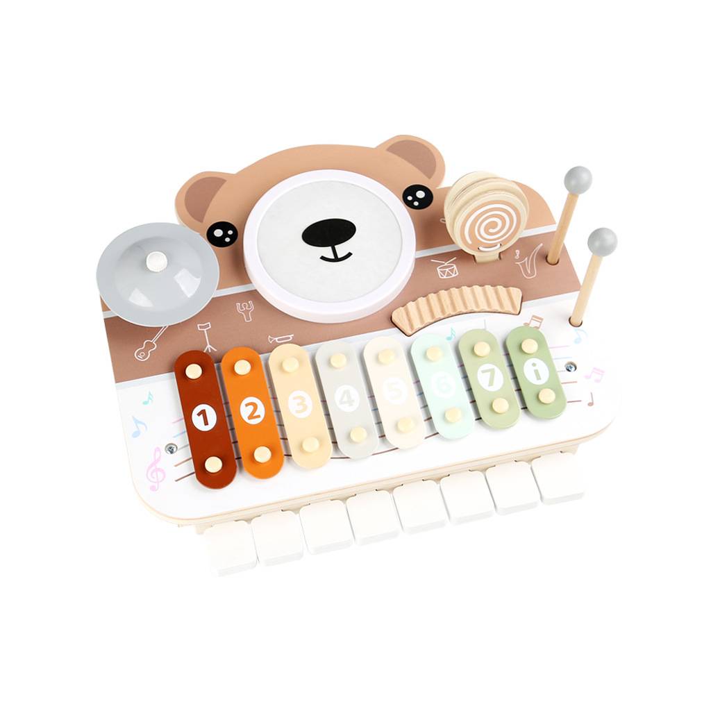 6-in-1 Wooden Music Activity Toy - Activity Set for kids and family play, image 9