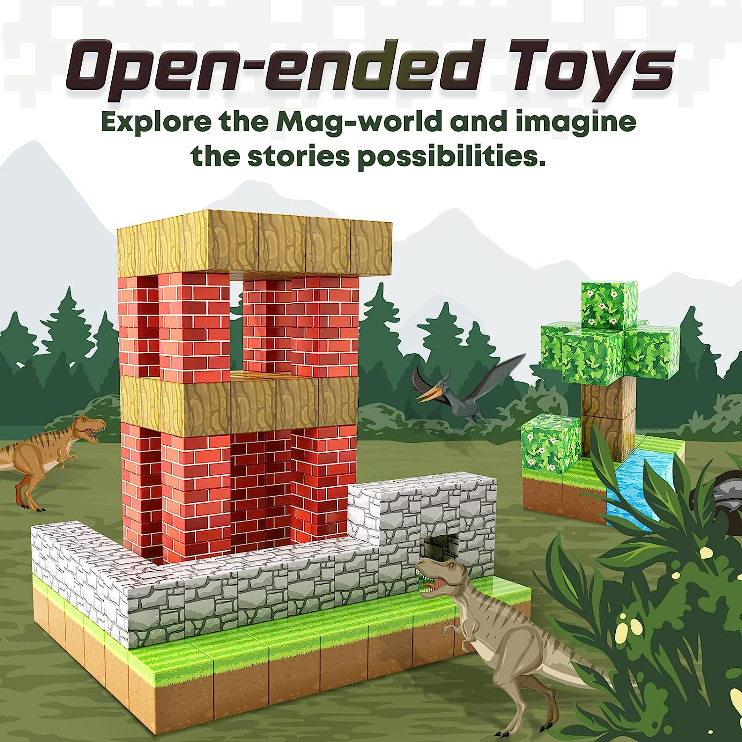 Magnetic Building Blocks Set - Premium Set for kids and family play, image 4