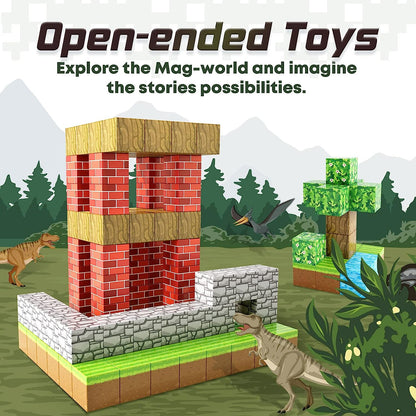 Magnetic Building Blocks Set - Premium Set for kids and family play, image 4