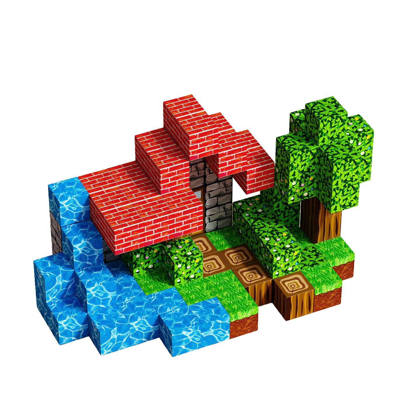 Magnetic Building Blocks Set - Play Set for kids and family play, image 1