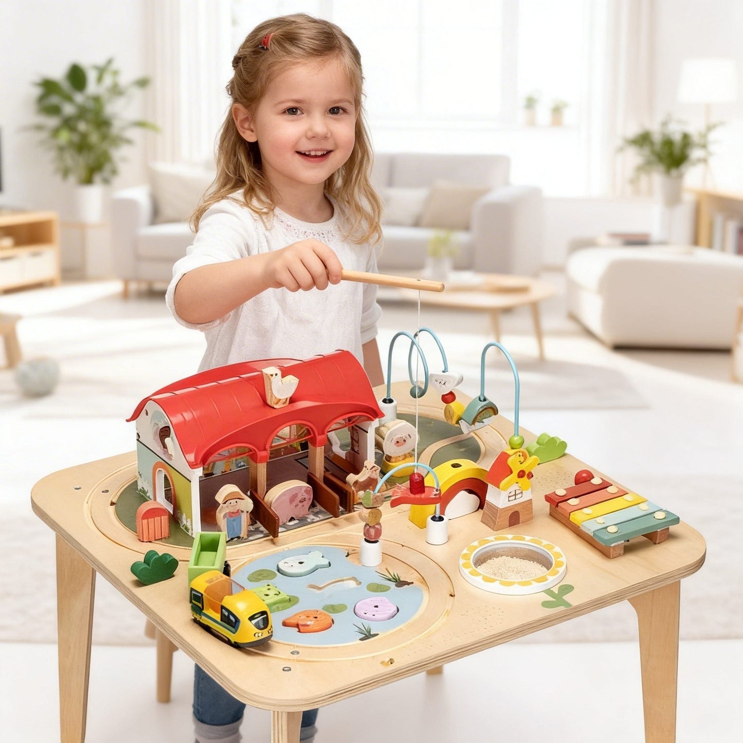 9-in-1 Kids Activity Table for kids and family play, image 4