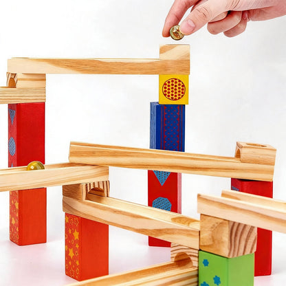 Marble Run Building Set - 52 Pieces for kids and family play, image 9