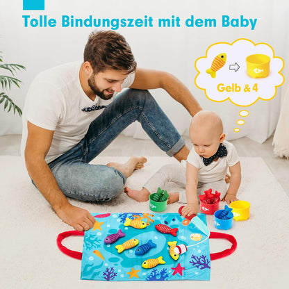 Wooden Fishing Game for kids and family play, image 6