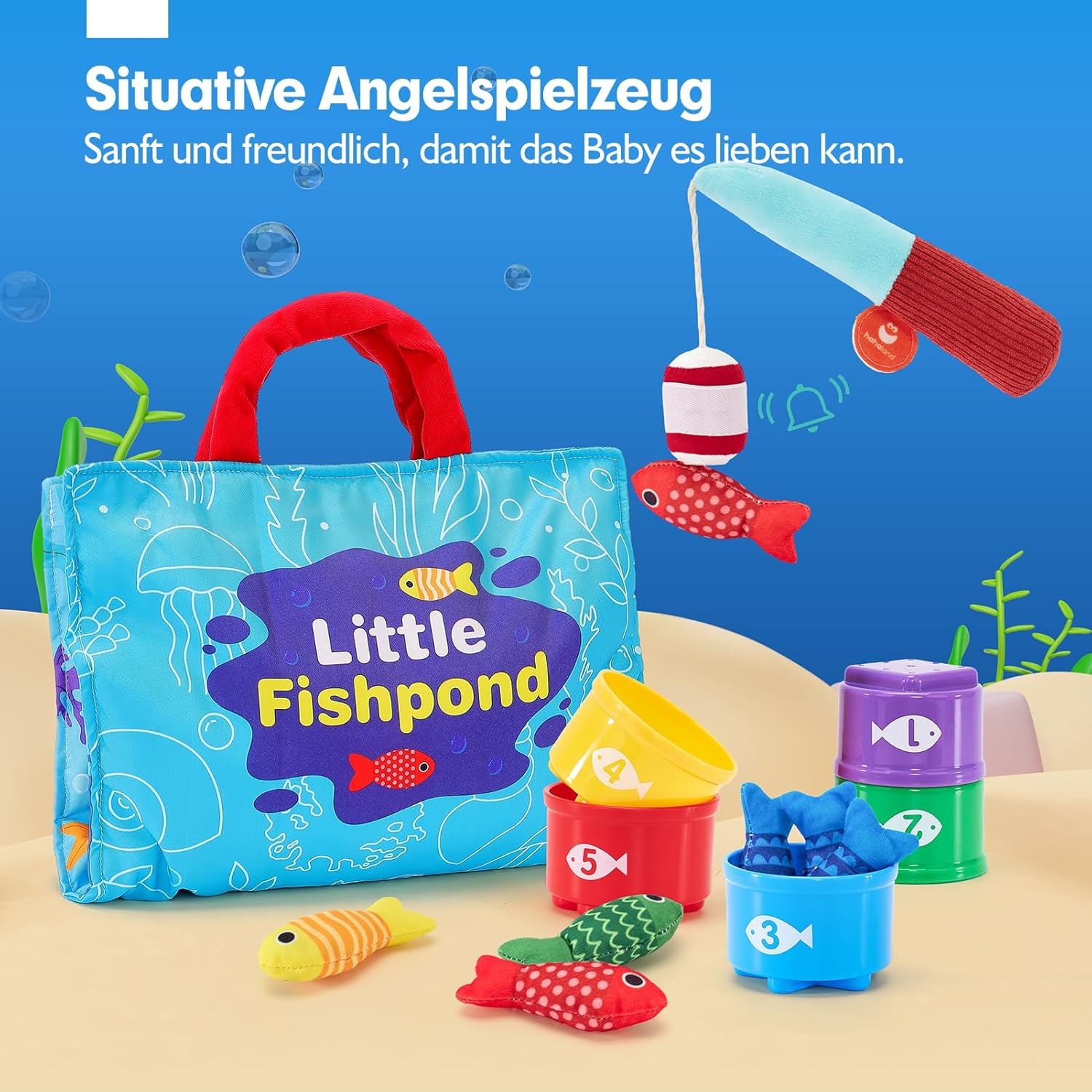 Wooden Fishing Game for kids and family play, image 9