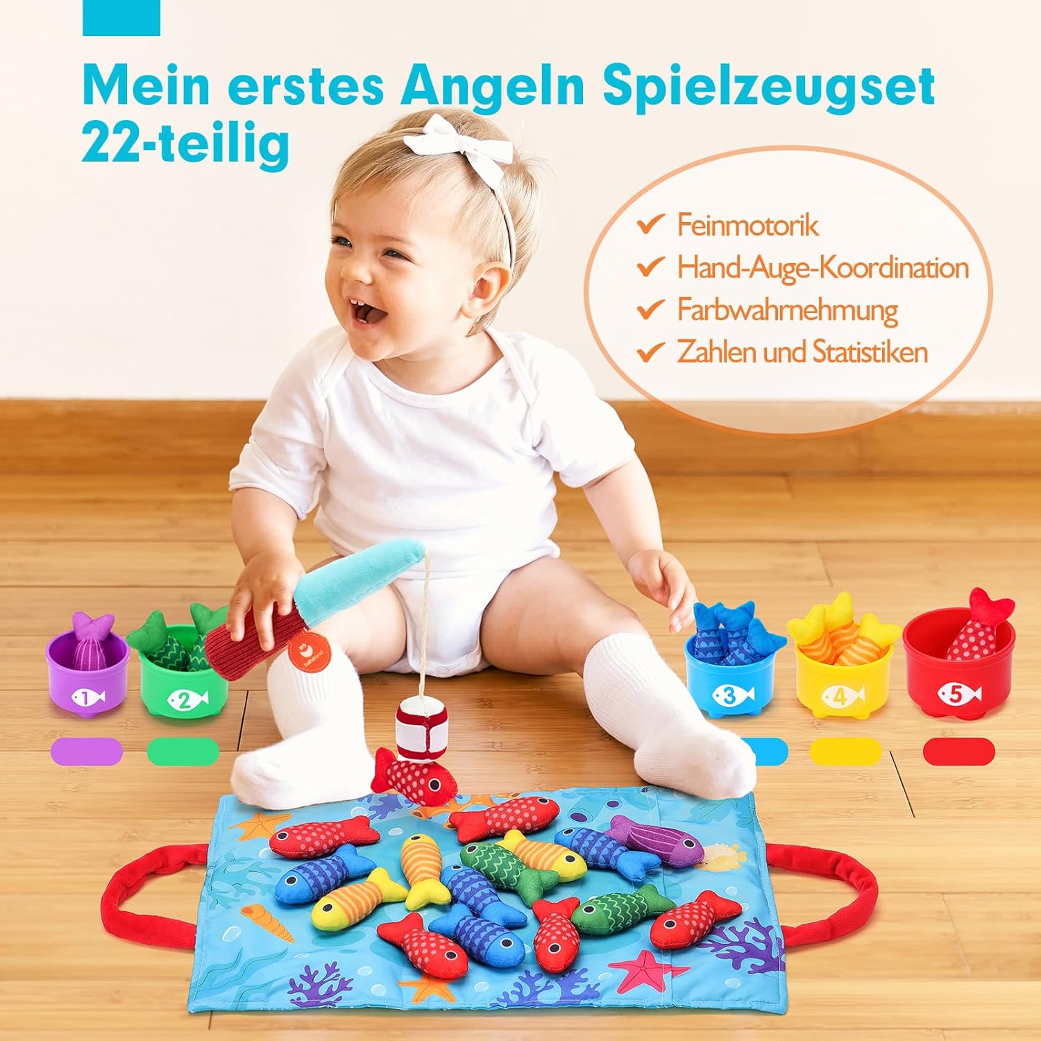 Wooden Fishing Game for kids and family play, image 10