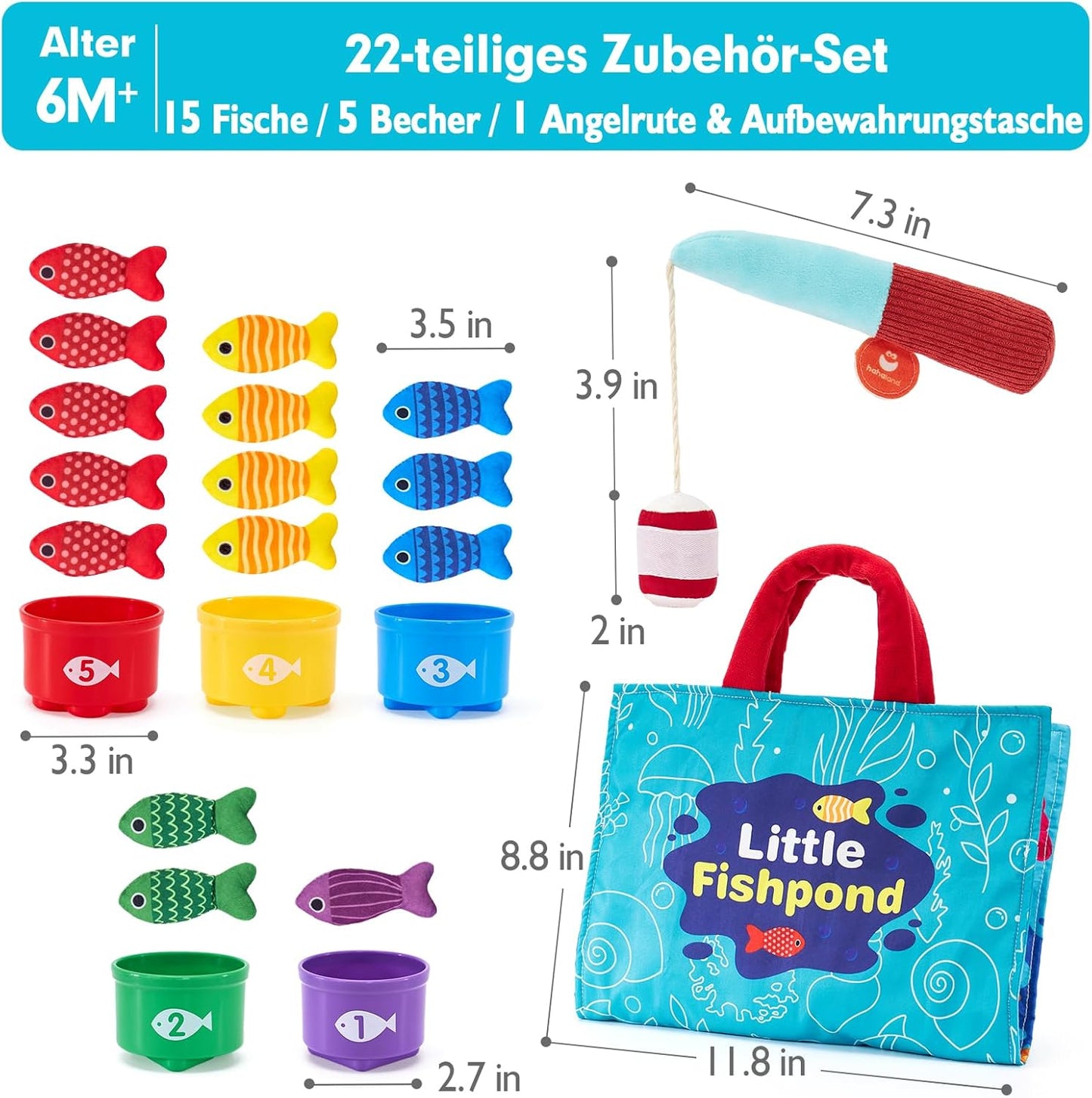 Wooden Fishing Game for kids and family play, image 2