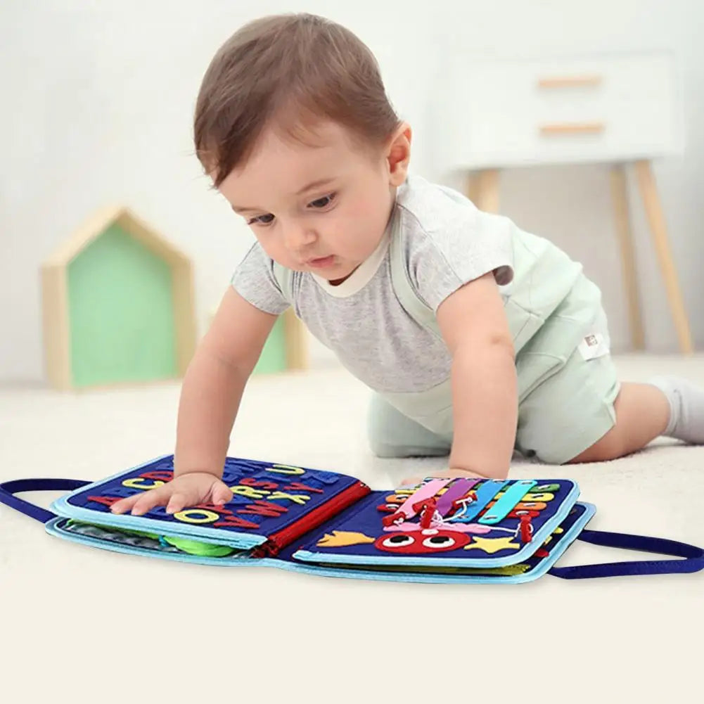 8-Page Felt Busy Board Quiet Book - Dinosaur Theme for kids and family play, image 13