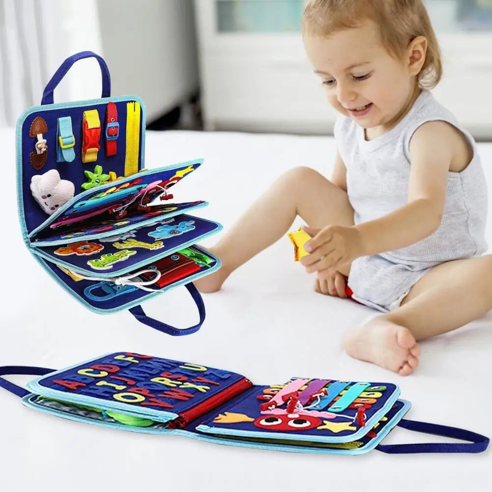 8-Page Felt Busy Board Quiet Book - Dinosaur Theme for kids and family play, image 8