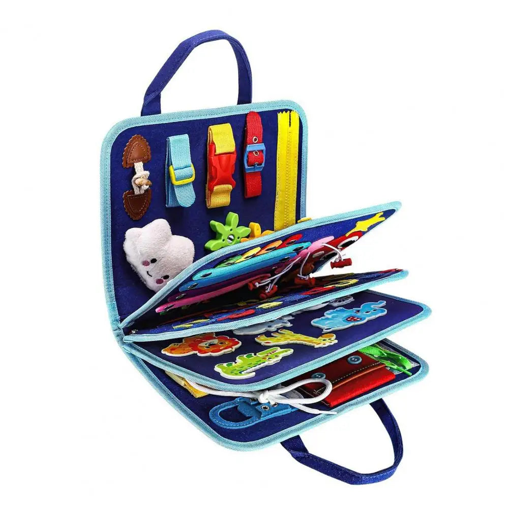 8-Page Felt Busy Board Quiet Book - Dinosaur Theme for kids and family play, image 7