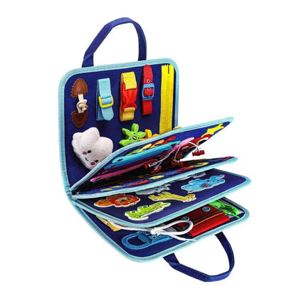 8-Page Felt Busy Board Quiet Book - Dinosaur Theme for kids and family play, image 7