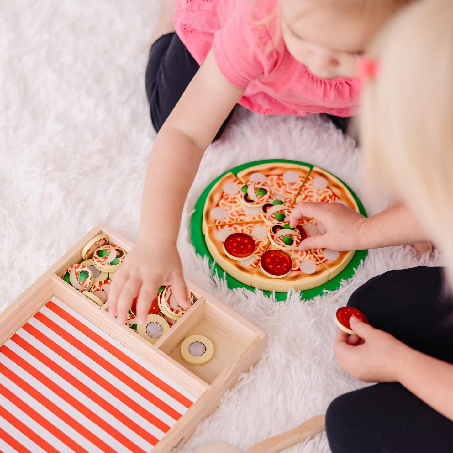 Wooden Pizza Play Set for kids and family play, image 5