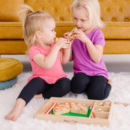 Wooden Pizza Play Set for kids and family play, image 8