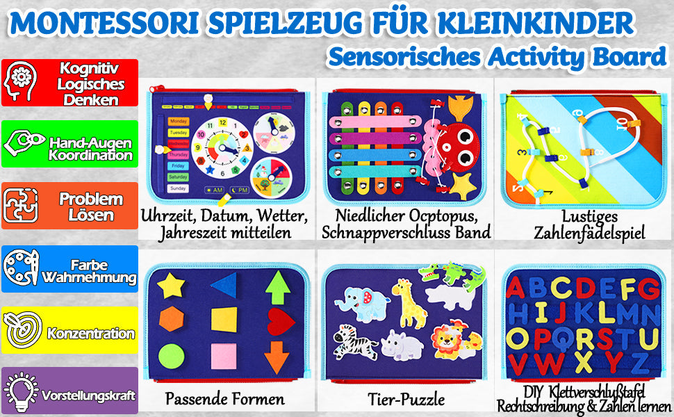 8-Page Felt Busy Board Quiet Book - Dinosaur Theme for kids and family play, image 11