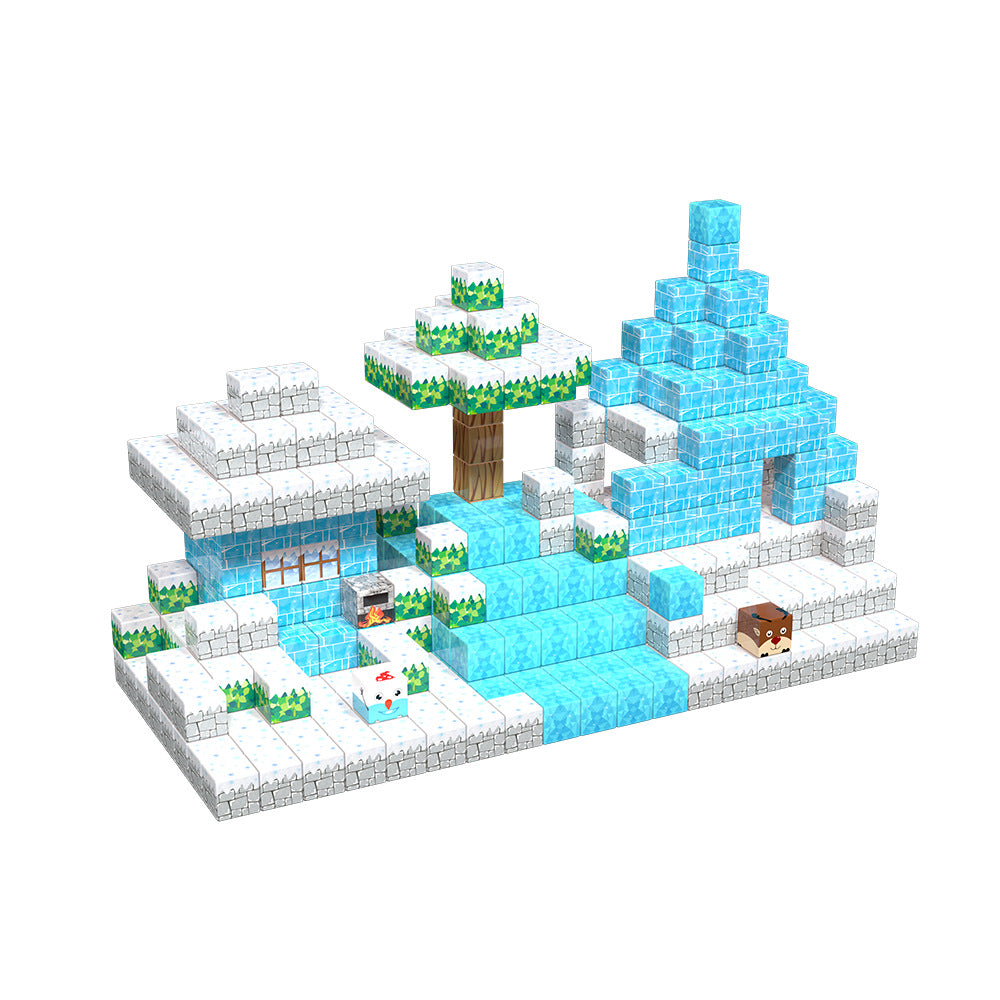 Magnetic Building Blocks Set - Ice World for kids and family play, image 1