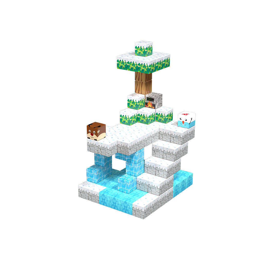 Magnetic Building Blocks Set - Ice World for kids and family play, image 4