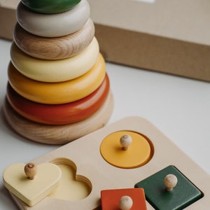 Wooden Color Sorting Toy - Compact Set for kids and family play, image 3