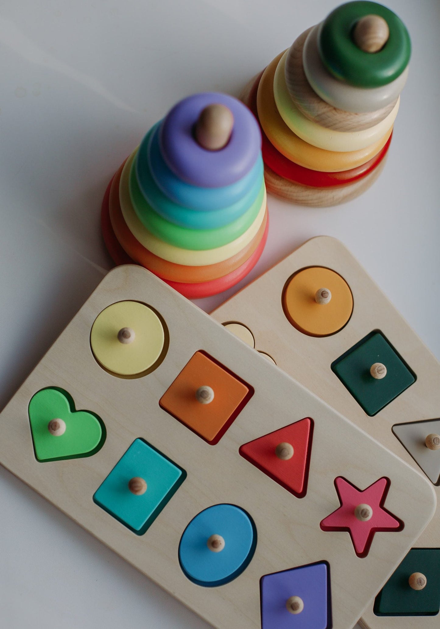 Wooden Color Sorting Toy - Compact Set for kids and family play, image 9