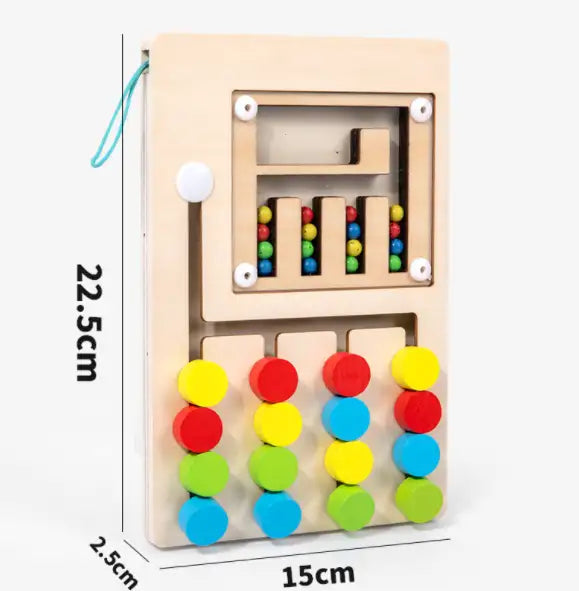Wooden Learning Maze Toy for kids and family play, image 5