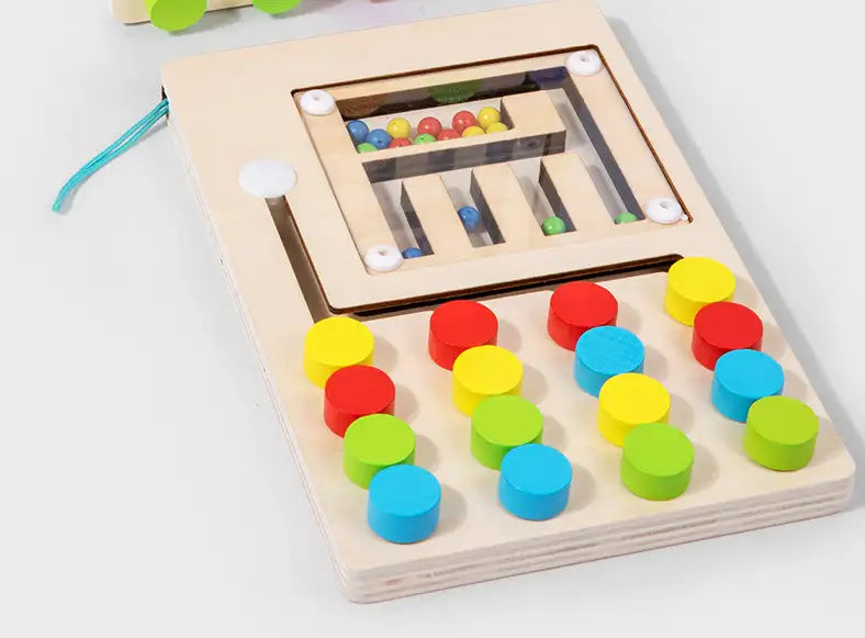 Wooden Learning Maze Toy for kids and family play, image 3