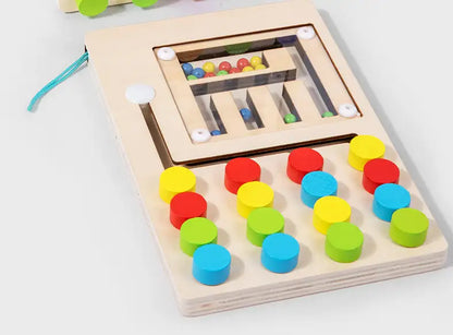 Wooden Learning Maze Toy for kids and family play, image 3