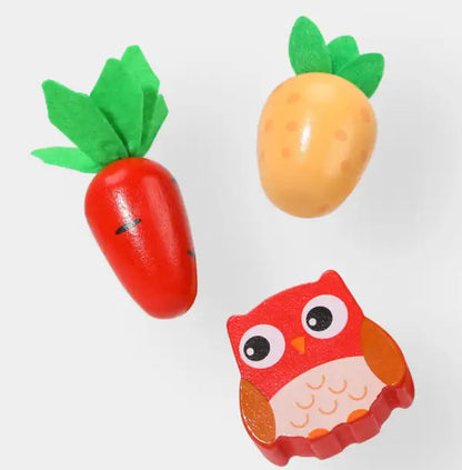 Wooden Carrot Sorting Toy for kids and family play, image 8