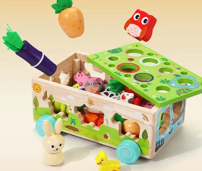 Wooden Carrot Sorting Toy for kids and family play, image 6