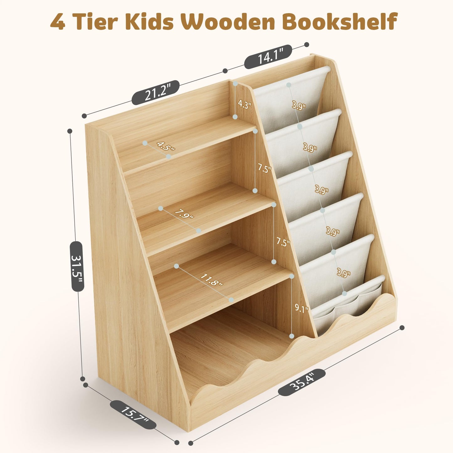 Kids Bookshelf for kids and family play, image 3