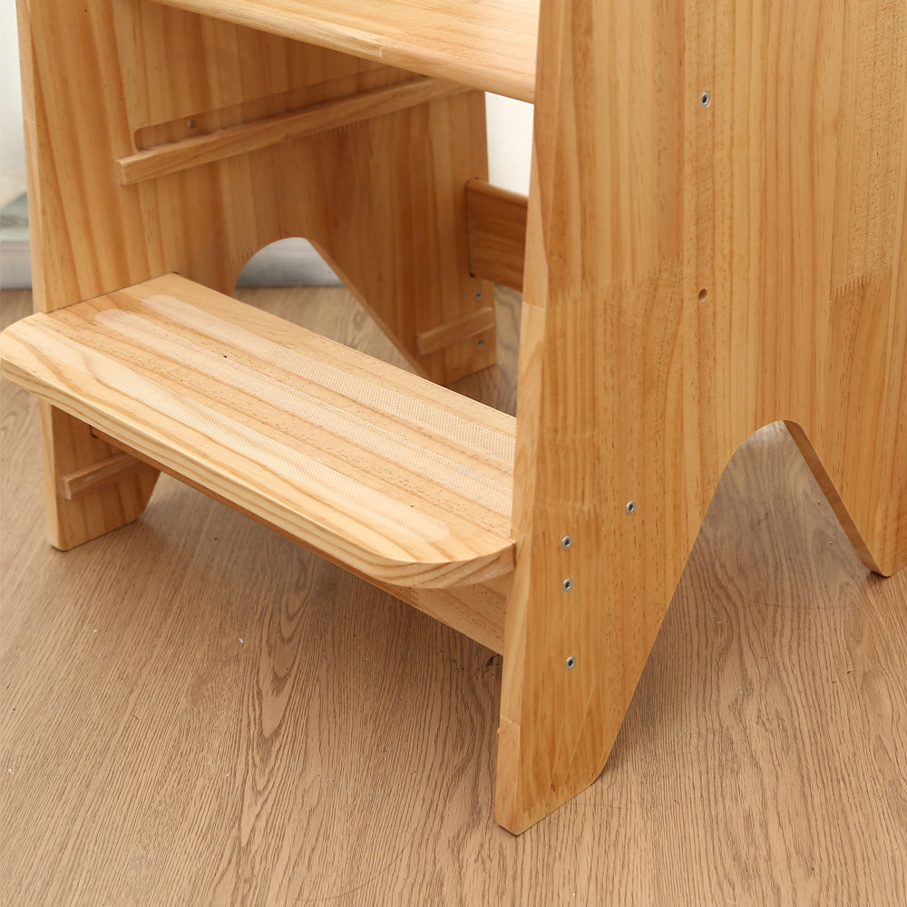 Wooden Learning Tower - Natural Wood for kids and family play, image 7