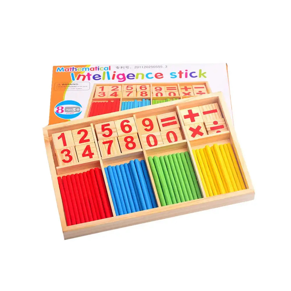 Wooden Math Learning Toy - Starter Set for kids and family play, image 1