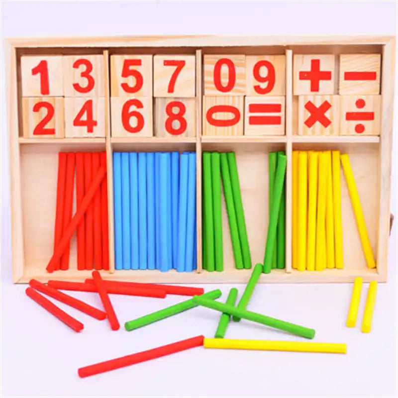 Wooden Math Learning Toy - Starter Set for kids and family play, image 2