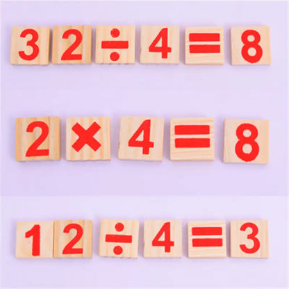Wooden Math Learning Toy - Starter Set for kids and family play, image 4