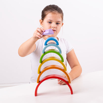 Wooden Stacking Toy for kids and family play, image 6