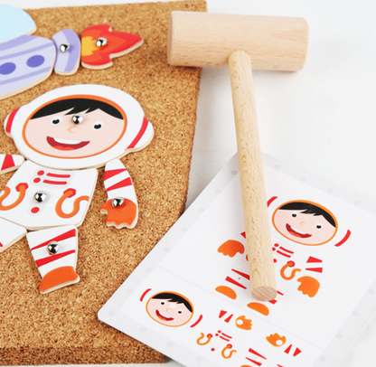 Wooden Hammer Puzzle for kids and family play, image 3
